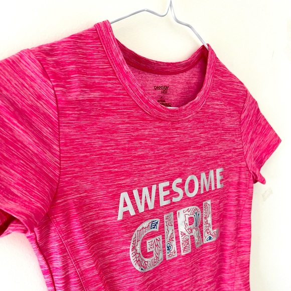 Awesome Girl Athletic Kids Shirt - Picture 2 of 3